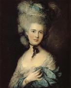 Thomas Gainsborough A woman in Blue Germany oil painting artist